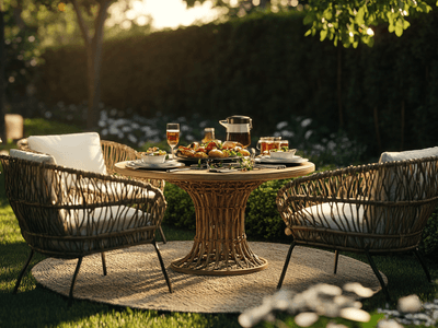 Dining areas in the garden: From picnics to gourmet dinners