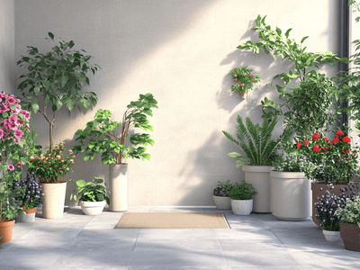 Entrance design with plants: The first impression counts